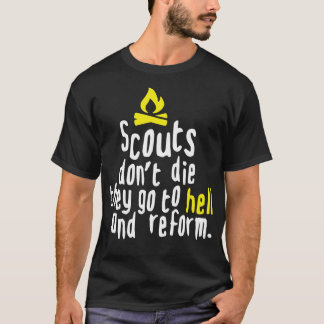 T-shirt SCOUTS DONT MOE white