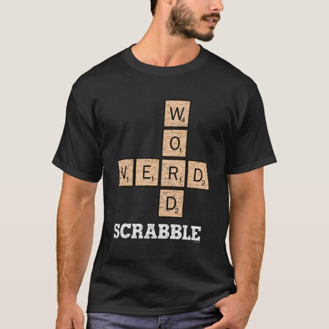 T-shirt Scrabble Scrabble Word Nerd (Devant)