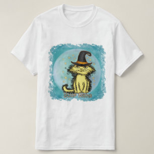 T-shirt Scraggles Sorcière Chat Jaune