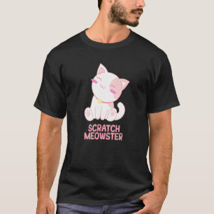 T-shirt Scratch Meowster Chat Humour Chatton Blague Maman