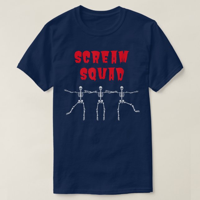 T-shirt Scream Squad Group Halloween Fun Group Costume 738 (Design devant)