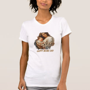 T-shirt Script d'amour bébé mère tendre