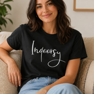 T-shirt Script intérieur amusant