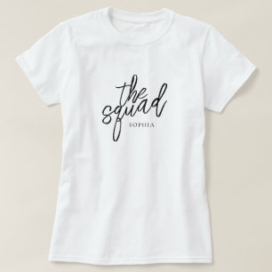T-shirt Script Minimal La Demoiselle d'Honneur Personnalis