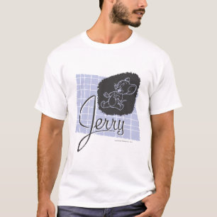 T-shirt Script noir et bleu Jerry