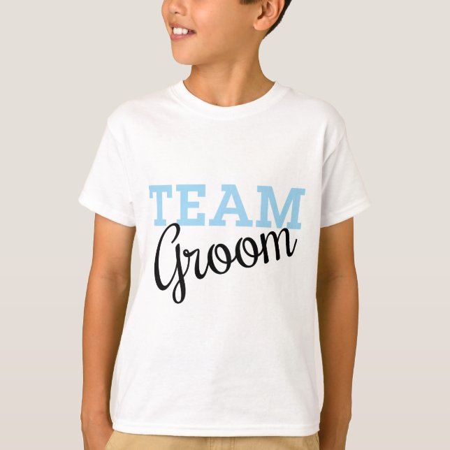 T-shirt Script Team Groom (Devant)