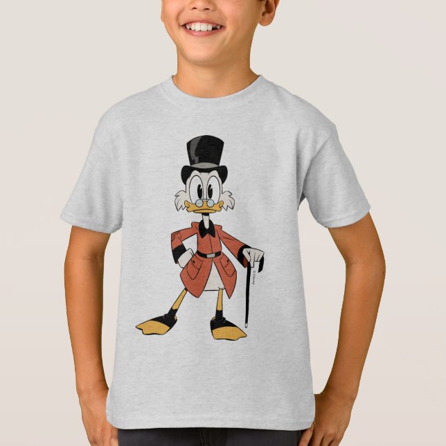 T-shirt Scrooge McDuck| Travailler dur dur (Devant)