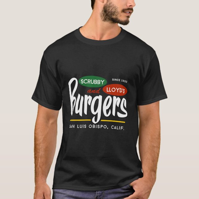 T-shirt Scrubby Lloyd'S Burgers San Luis Obispo Californie (Devant)