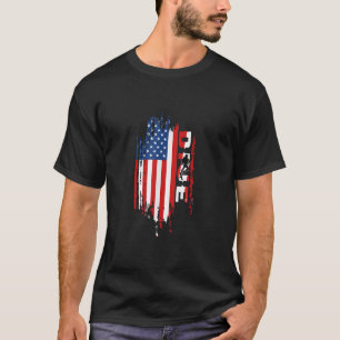 T-shirt Scuba Diving America USA Drapeau Snorkeling Team D