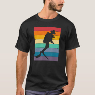 T-shirt Scuba Diving Divemaster Distressed Vintage Retro S