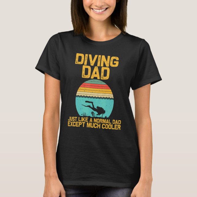 T-shirt Scuba Diving For Dad Grandpa Underwater Divers (Devant)