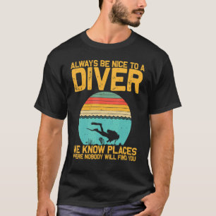 T-shirt Scuba Diving For Men Women Underwater Divers