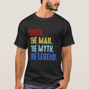 T-shirt Scuba Diving Man Myth Legend Diver Diver Funny Gif