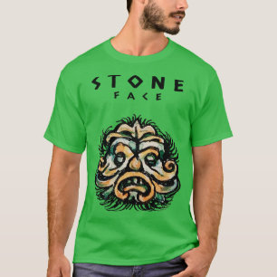 T-shirt Sculpture classique Tête de pierre face