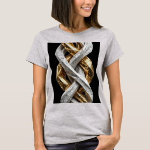 T-shirt Sculpture de ruban mosaïque de luxe   Inter 3D Pre