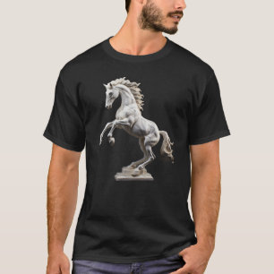 T-shirt Sculpture de statue de cheval