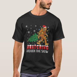 T-shirt Se Battez À Travers La Neige Noël Bigfoot Sas