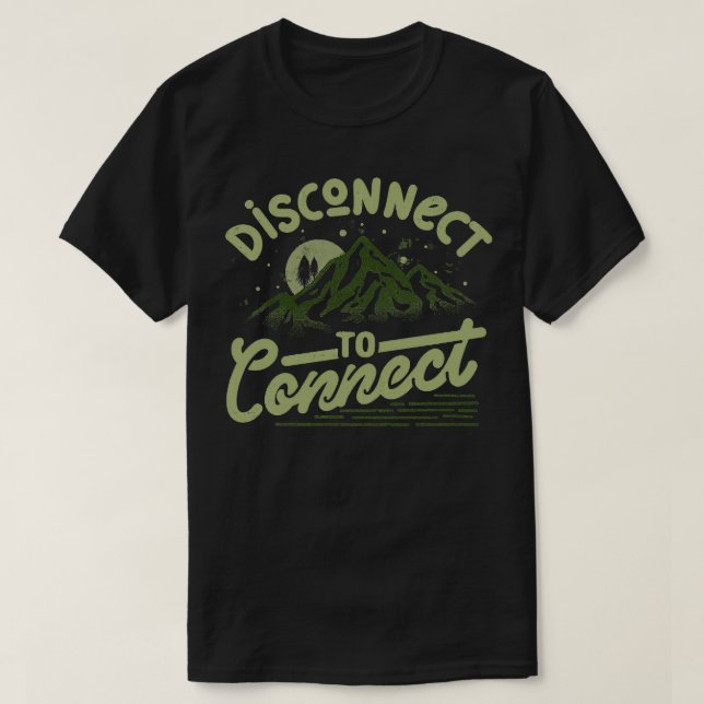 T-shirt Se déconnecter de Connect by Tobe Fonseca (Design devant)