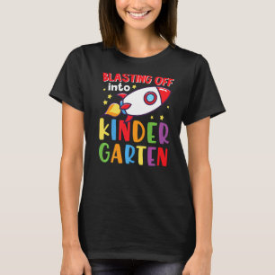 T-shirt Se Dérouler Dans Le Jardin D'Enfant Rocket Cute Ki