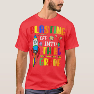 T-shirt Se Dérouler En Troisième Année Drôle Retour À L'Éc