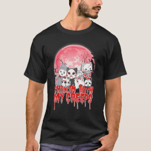 T-shirt Se Détendre Avec Mes Creeps Chat Horreur Tueur en