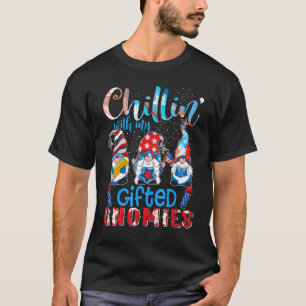 T-shirt Se Détendre Avec Mes Gnomes Ed Prof De La Fête Nat