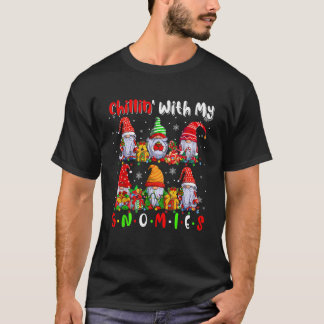T-shirt Se détendre avec mes gnomes mignons six nains de N