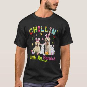 T-shirt Se détendre avec mes lapins Mignon labrador Retrie