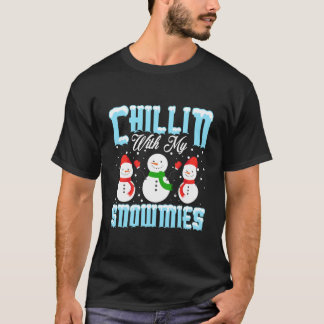 T-shirt Se détendre avec mes snowmies