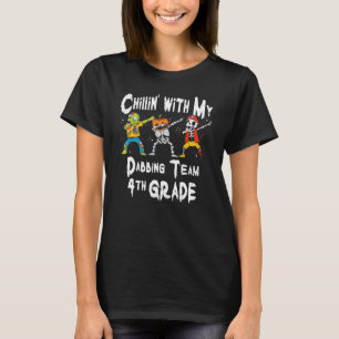 T-shirt Se détendre avec mon squelette de citrouille zombi