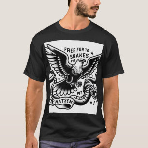 T-shirt Se lever au-dessus du serpent du serpent