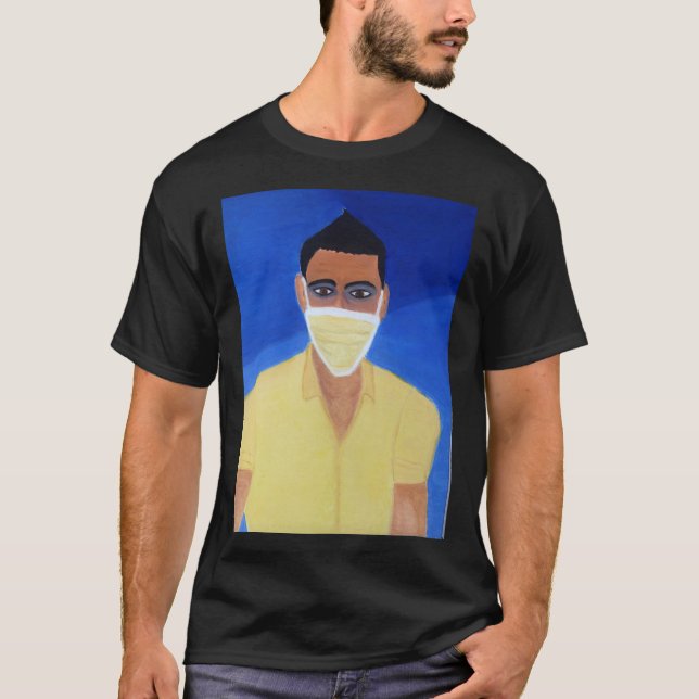 T-shirt Se maintenir en bonne santé dans un monde pandémiq (Devant)