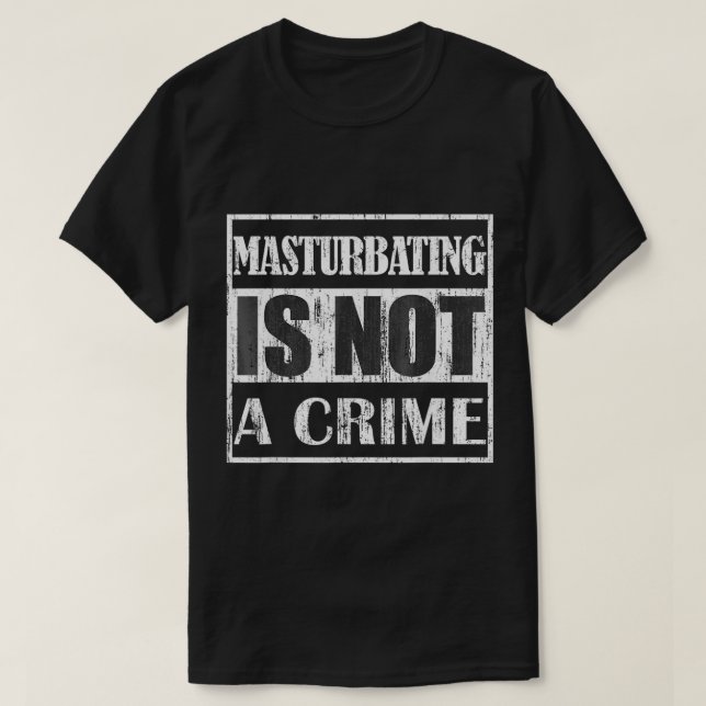 T-shirt Se masturber n'est pas un crime (Design devant)