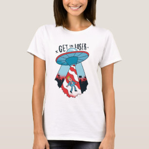 T-shirt Se mettre dans l'Alien perdant Trump l'enlèvement