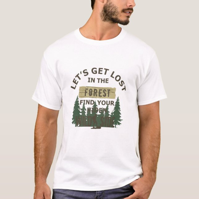 T-shirt Se perdre dans la forêt (Devant)