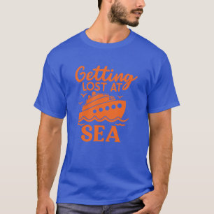 T-shirt Se Perdre Lors D'Un Voyage De Croisières En Mer