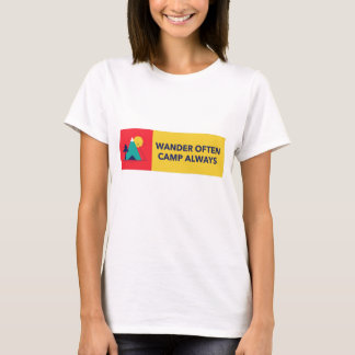 T-shirt Se Promener Souvent, Camping Toujours Camping