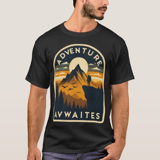 T-shirt Se Promener Souvent, Se Demander Toujours - Aventu (Devant)