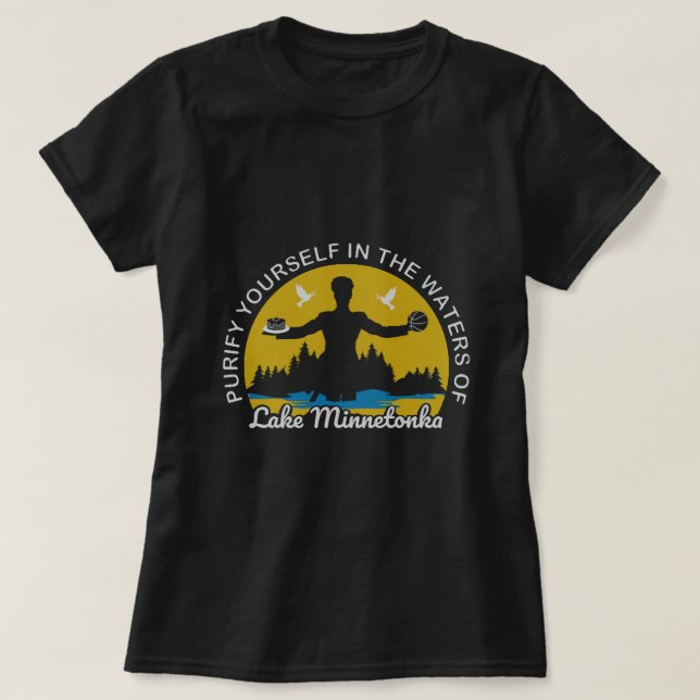T-shirt Se Purifier Dans Les Eaux Du Lac Minnetonka T (Design devant)