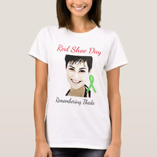 T-shirt Se rappeler le jour rouge de chaussure de
