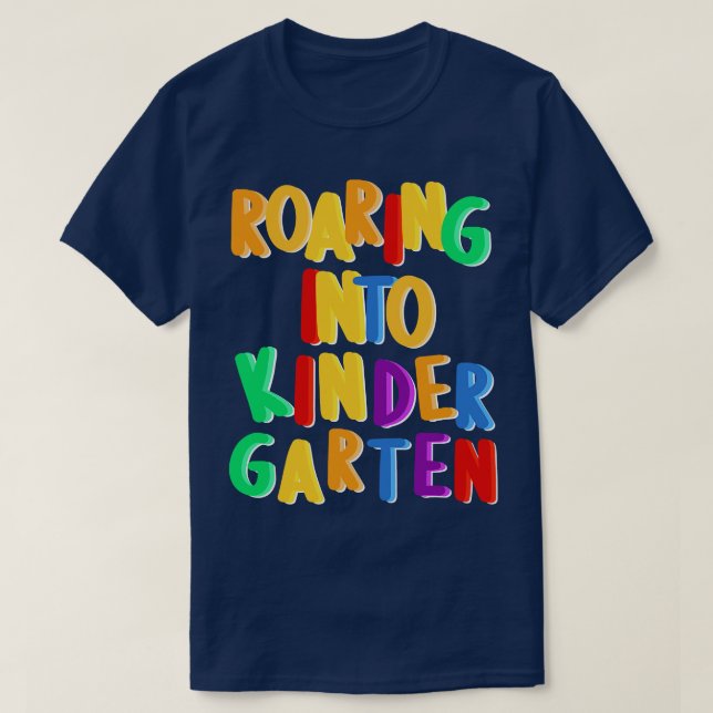 T-shirt Se Rouler À La Maternelle Mignonne Retourner À L'É (Design devant)