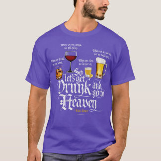 T-shirt Se saouler et aller au ciel Toast de boisson irlan