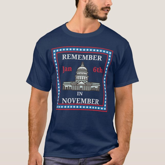 T-shirt Se souvenir Jan 6 Patriotique (Devant)