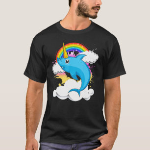 T-shirt Sea Animal Rainbow Sharkicorn Imaginaire Créature 