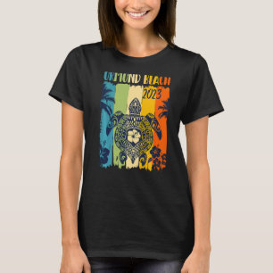 T-shirt Sea Turtle Retro Ormond Beach Floride Famille Vaca