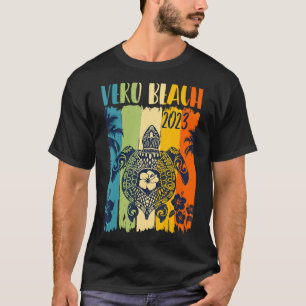 T-shirt Sea Turtle Retro Vero Beach Floride Famille Vacati