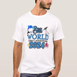 T-shirt Sea World Family Adventure 2024, vacances en famil
