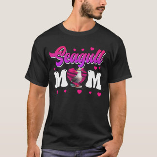 T-shirt Seagull Maman Amoureux des oiseaux Seaguls Femmes 