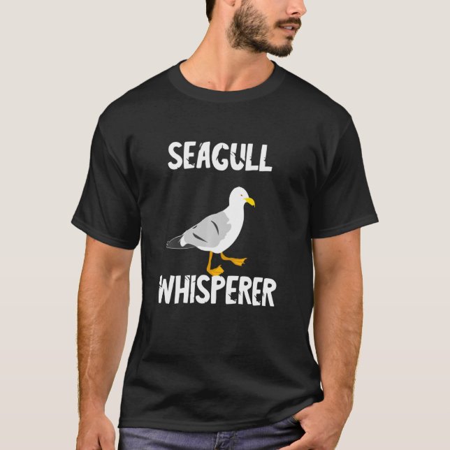 T-shirt Seagull Whisperer Gull Beach Birds Harbour Albatro (Devant)