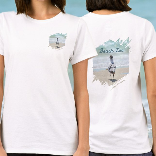 T-shirt Seagulls on Beach (Créateur téléchargé)